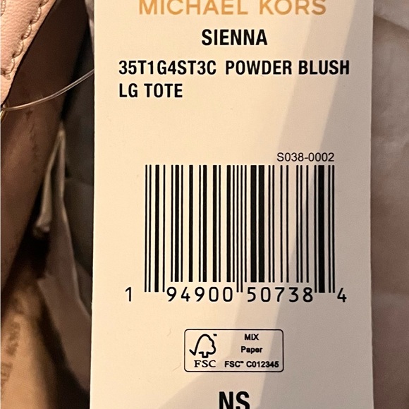 Michael Kors Pink Woven Tote Bag - Picture 4 of 4